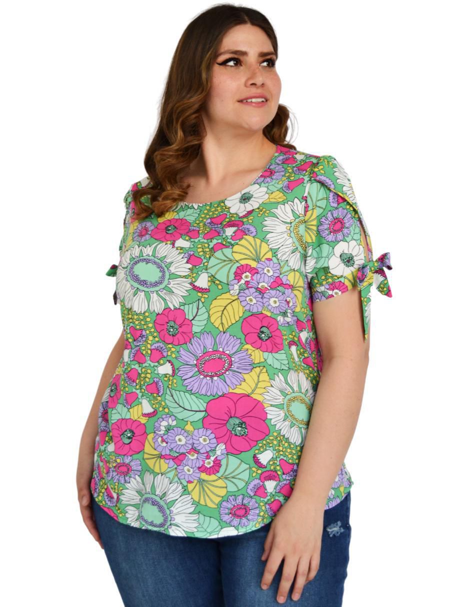 Blusa Bgl Petite manga corta para mujer