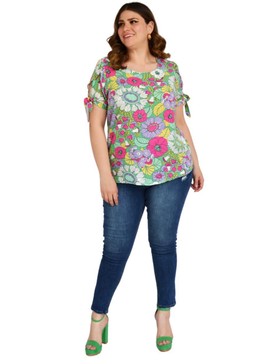 Blusa Bgl Petite manga corta para mujer