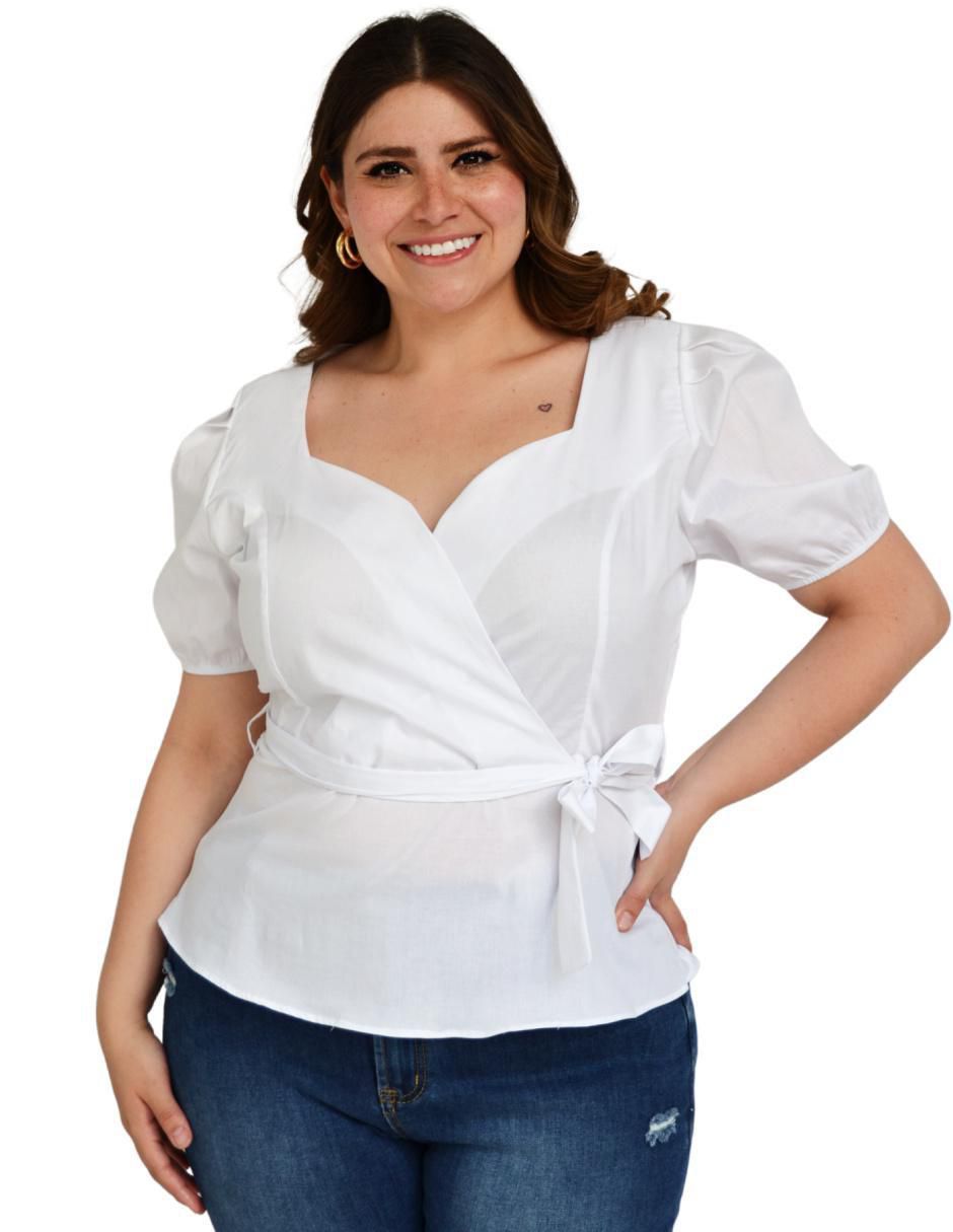 Blusa manga corta para mujer