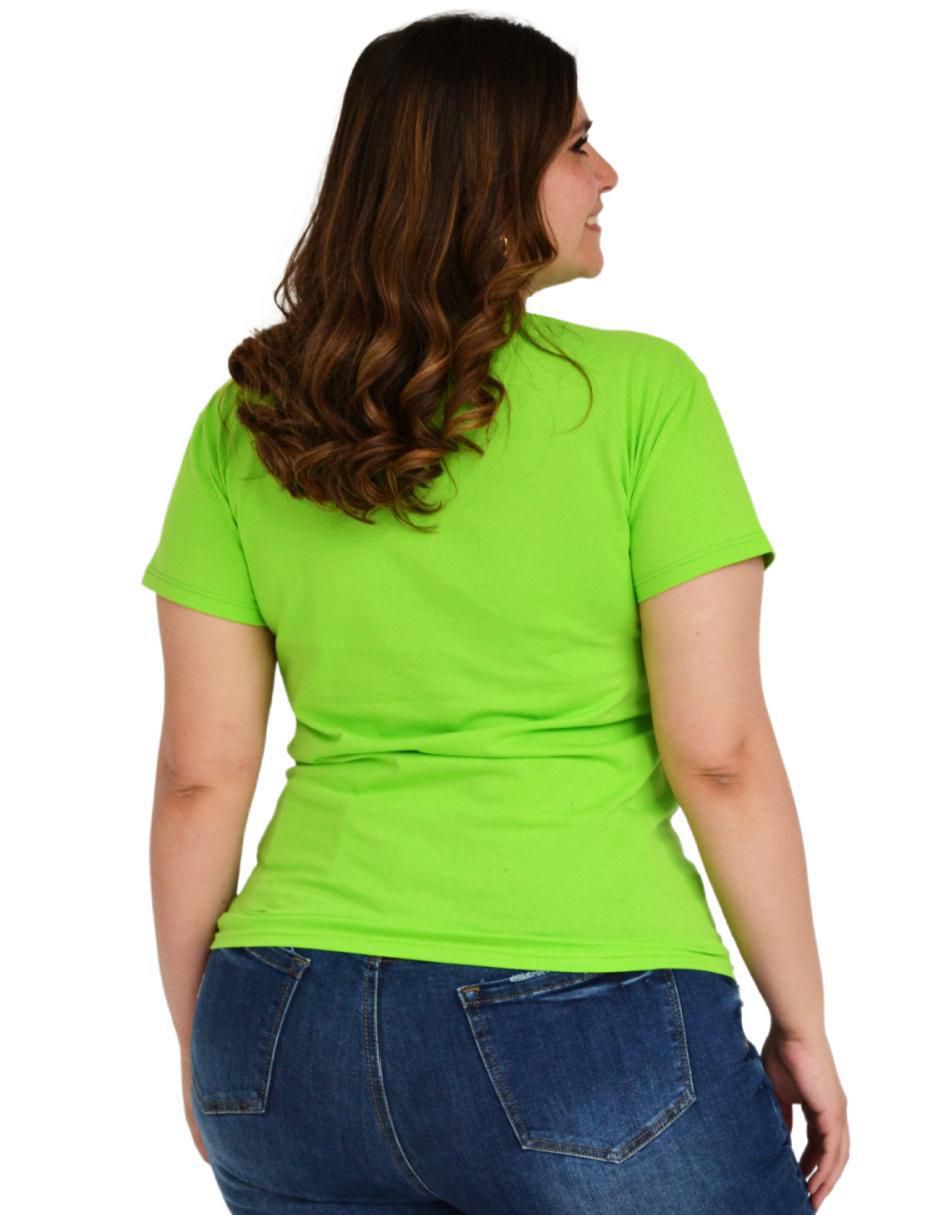 Playera manga corta cuello redondo mujer 9