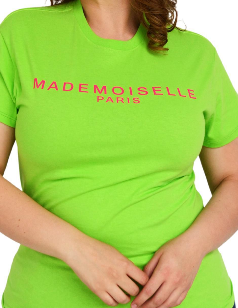 Playera manga corta cuello redondo mujer 11