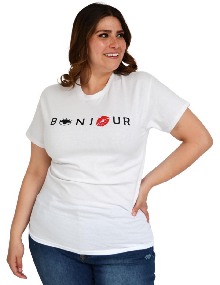 Playera manga corta cuello redondo mujer 5