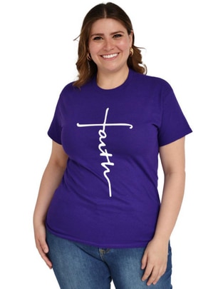 Playera manga corta cuello redondo mujer