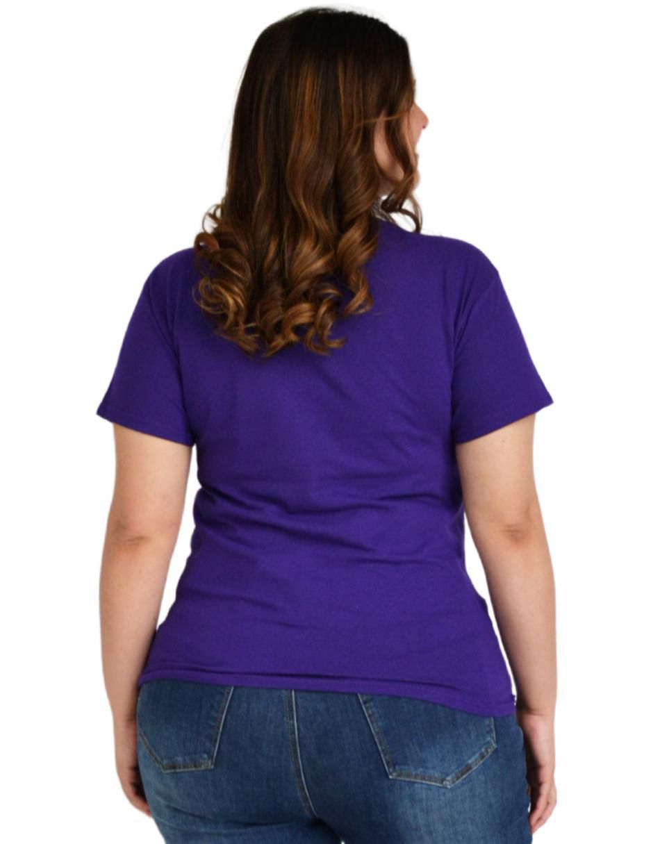 Playera manga corta cuello redondo mujer