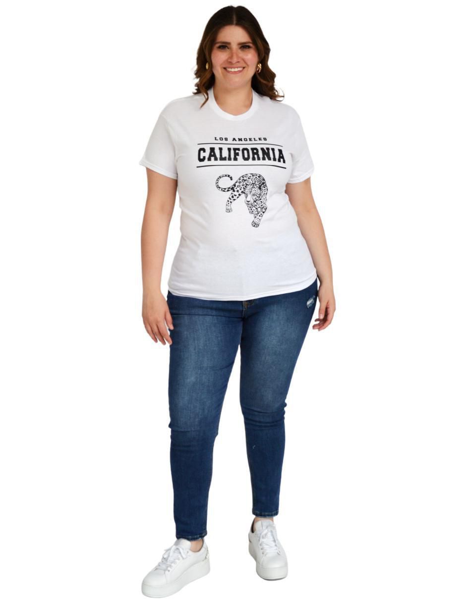 Playera manga corta cuello redondo mujer 3