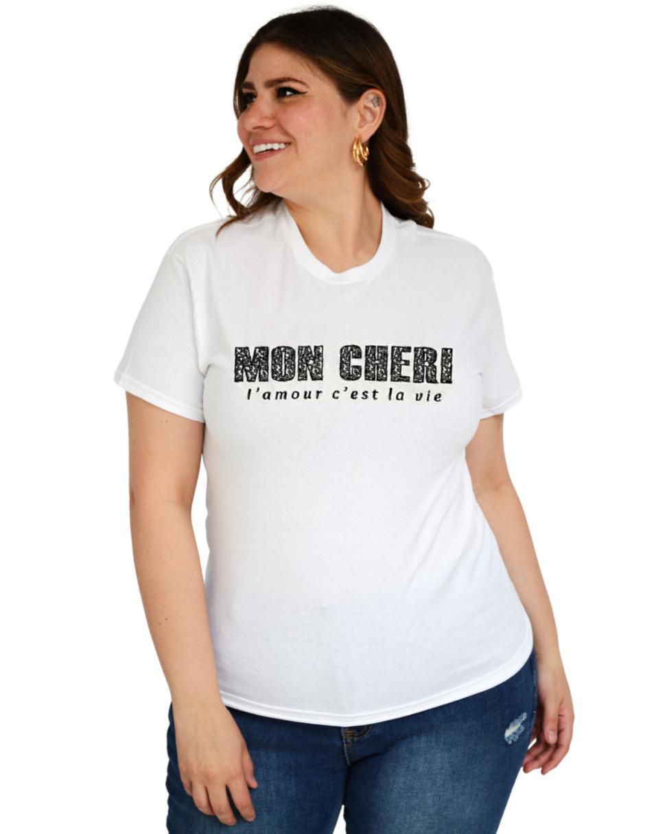 Playera manga corta cuello redondo mujer 5