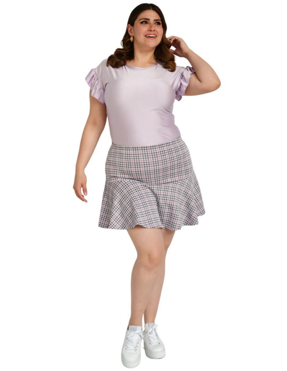 Falda mini a la cintura 5