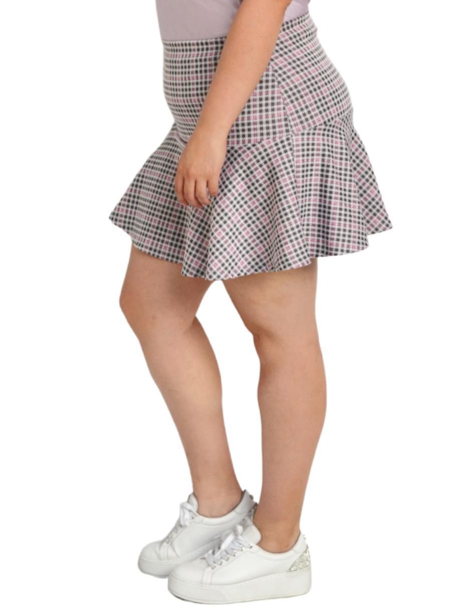 Falda mini a la cintura