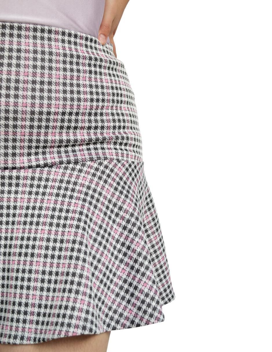 Falda mini a la cintura