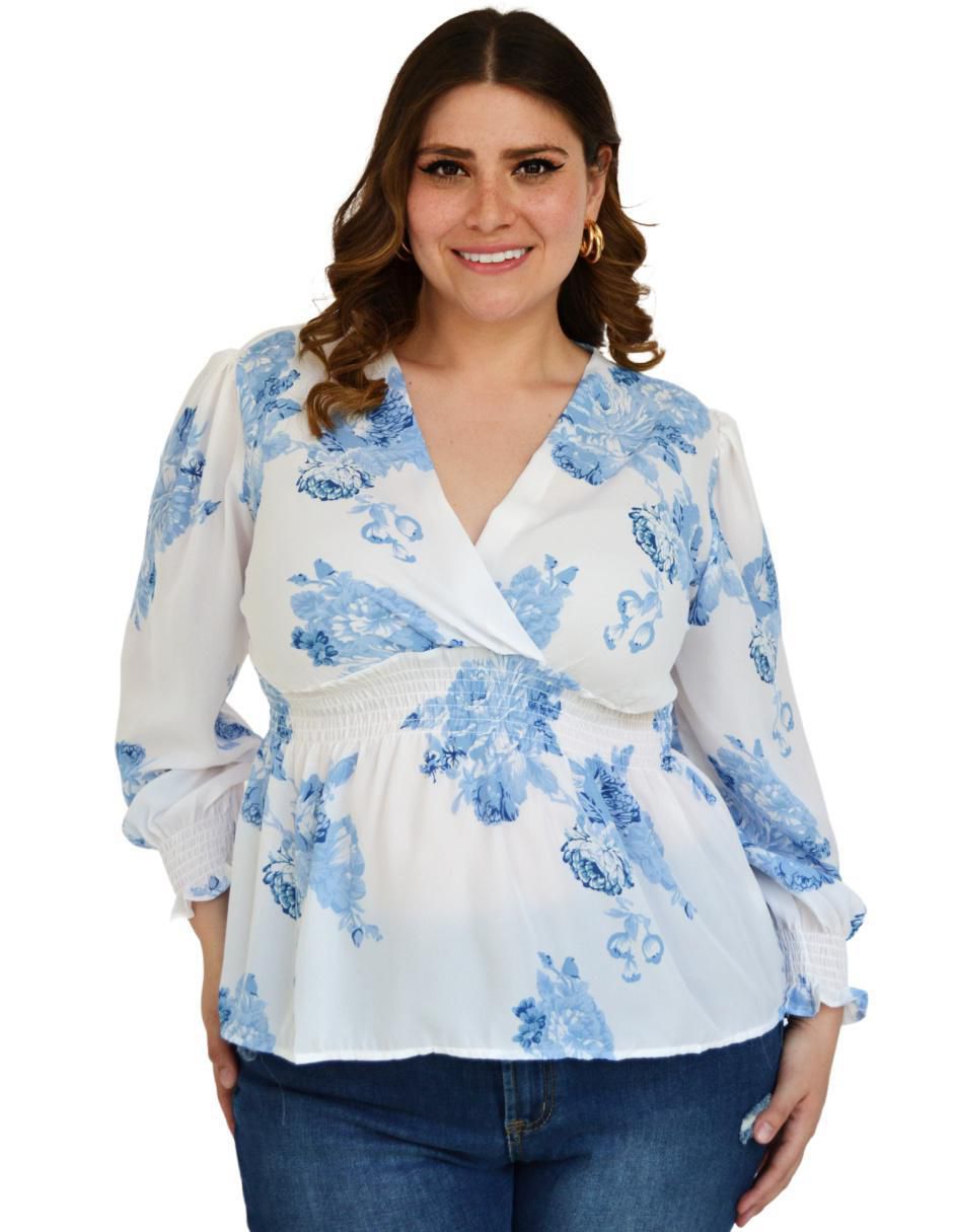 Blusa manga larga para mujer