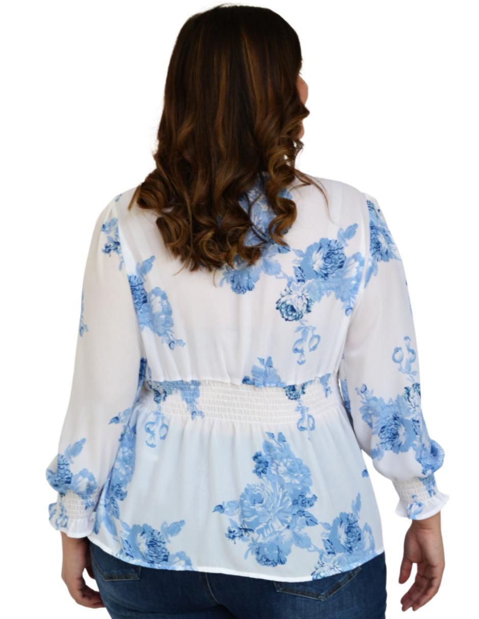 Blusa manga larga para mujer