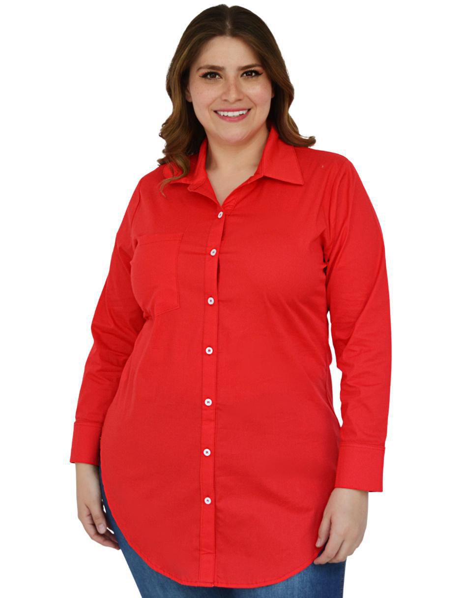 Blusa camisera manga larga para mujer Blusa camisera manga larga para mujer