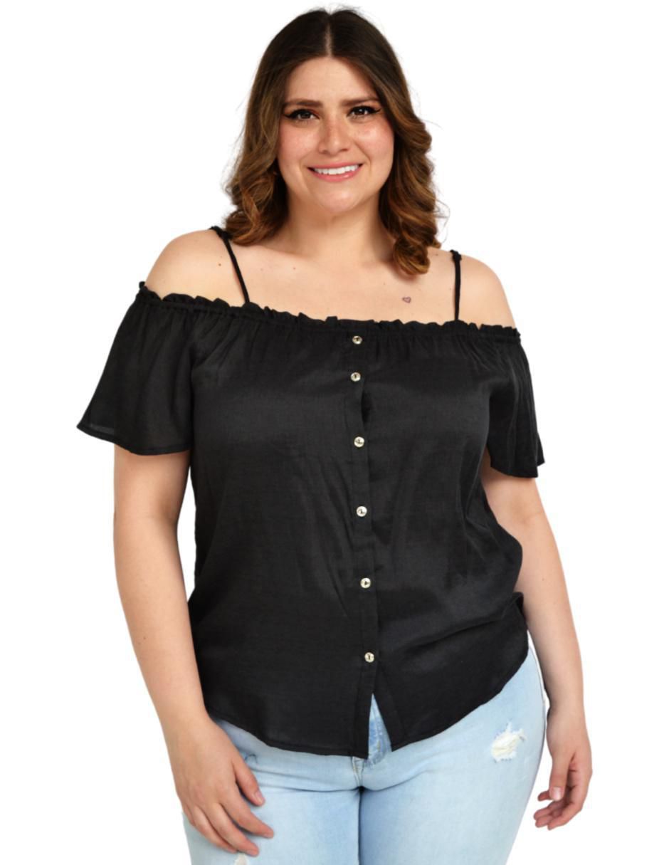 Blusa manga corta para mujer