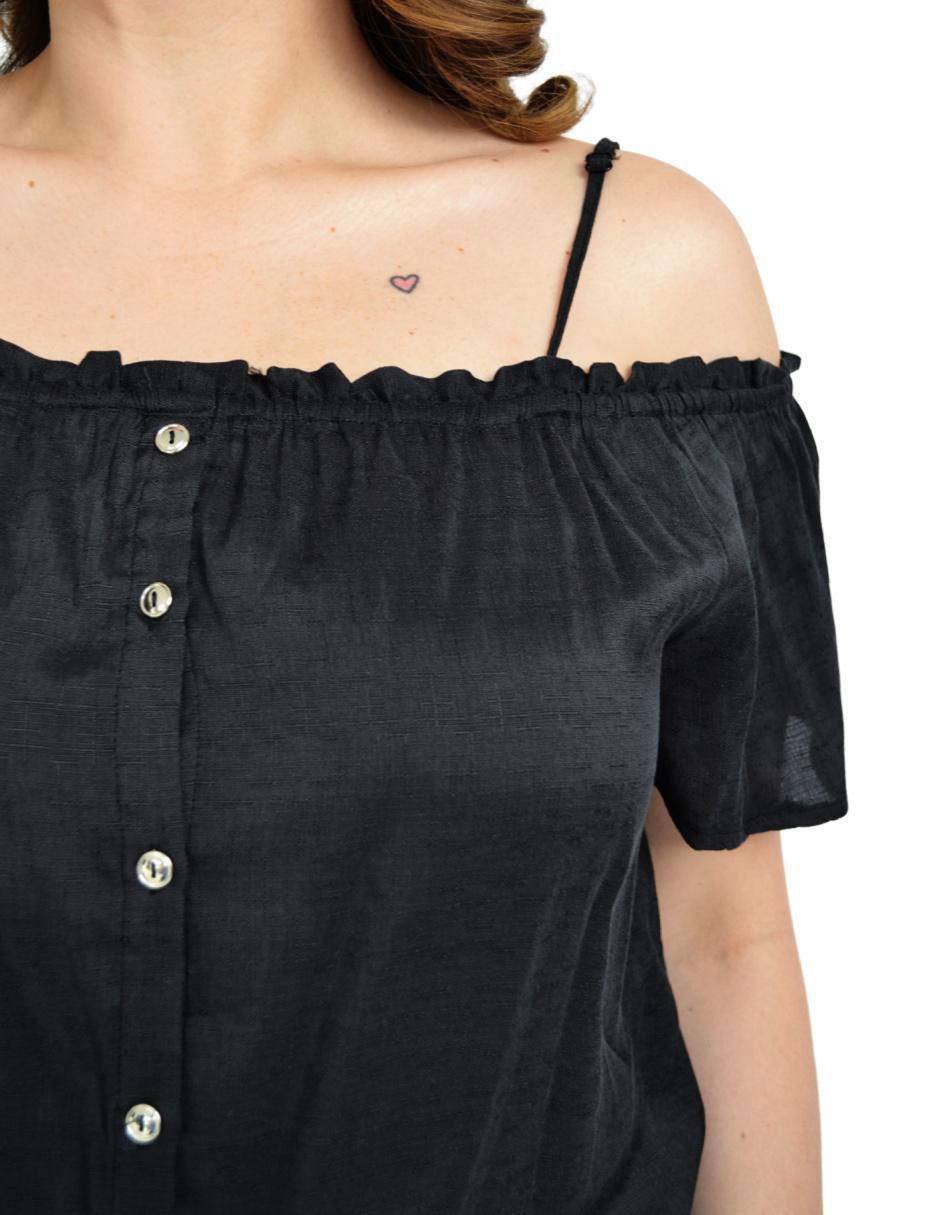 Blusa manga corta para mujer