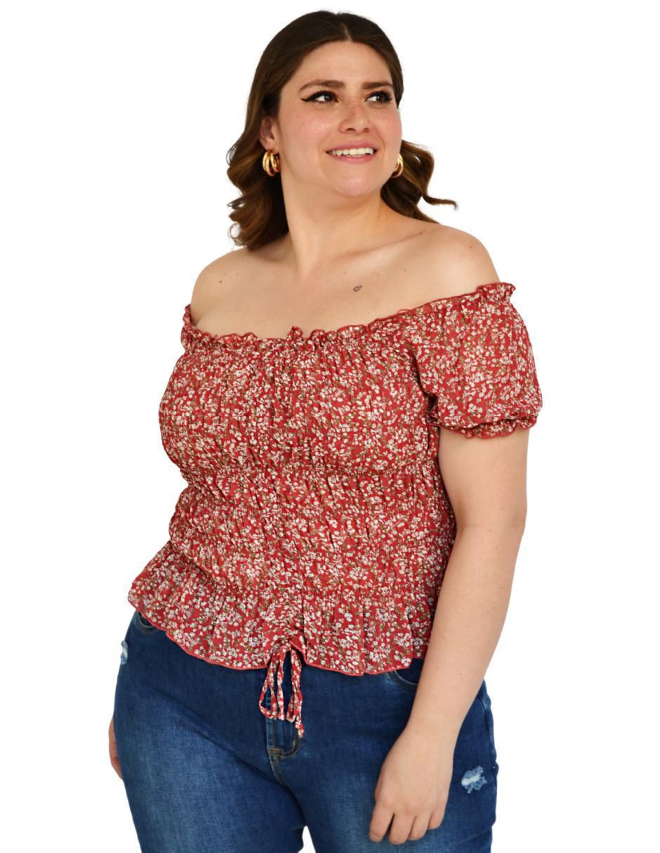 Blusa manga corta para mujer