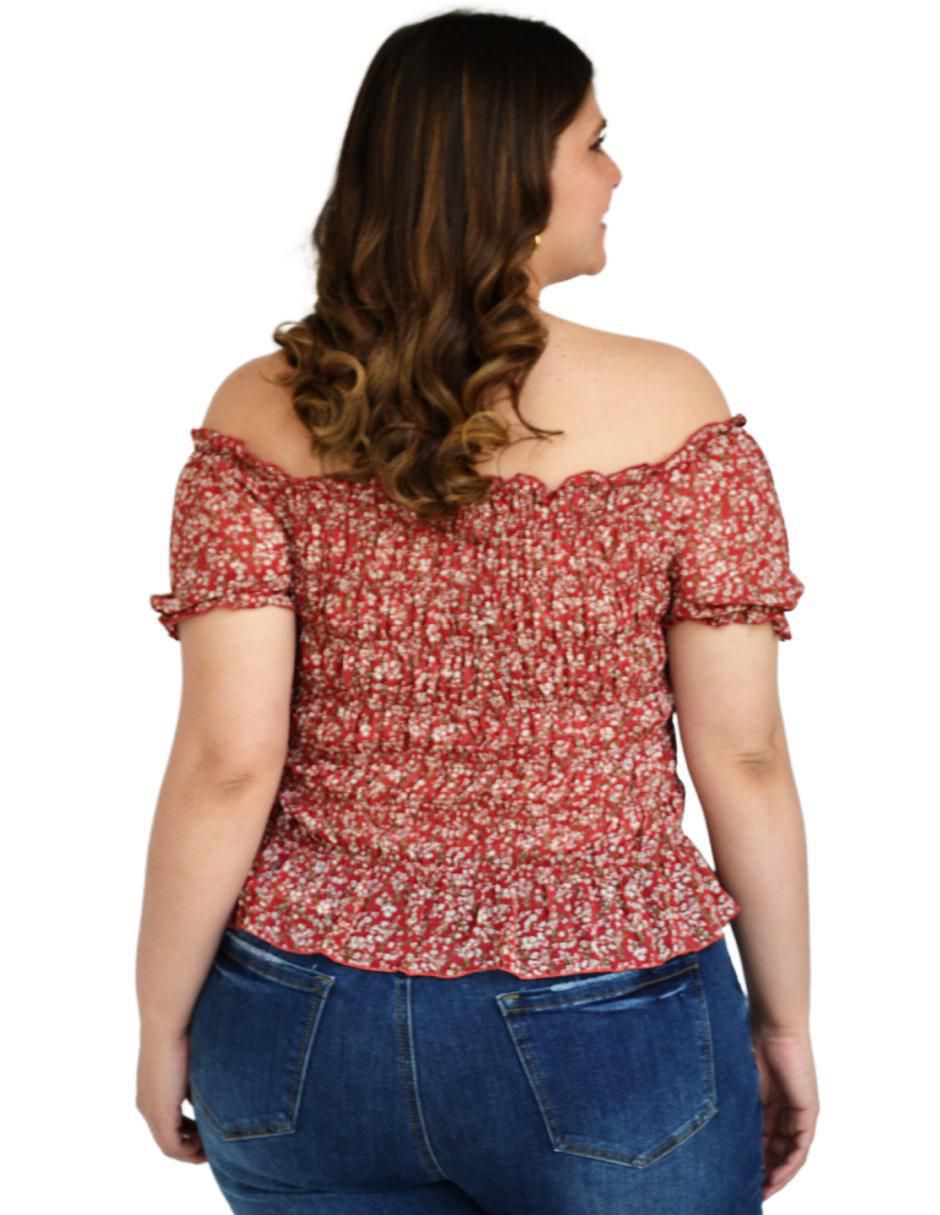 Blusa manga corta para mujer