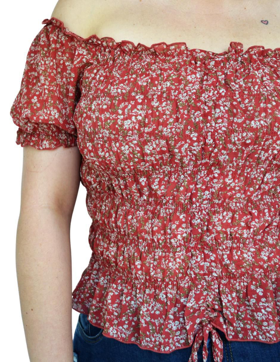 Blusa manga corta para mujer