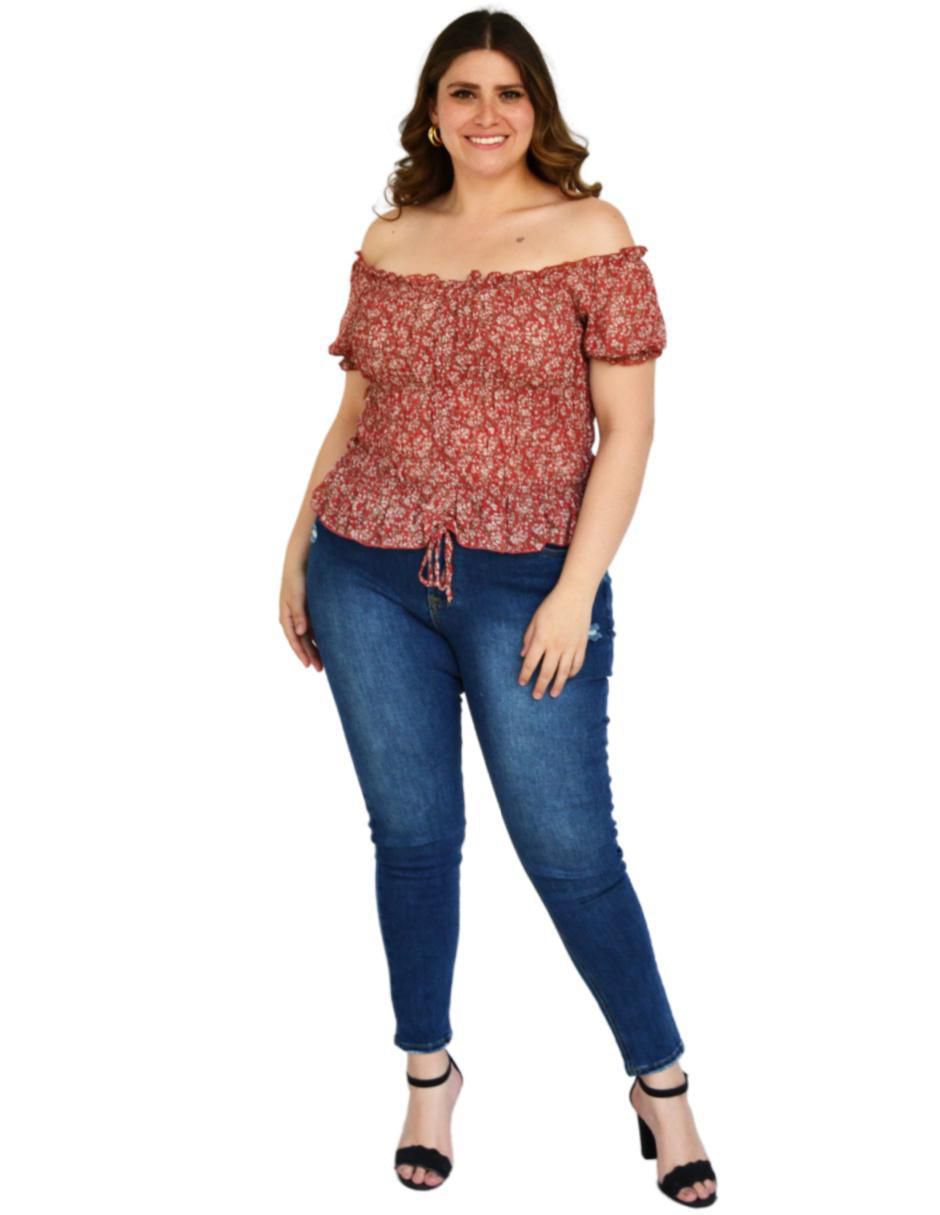 Blusa manga corta para mujer