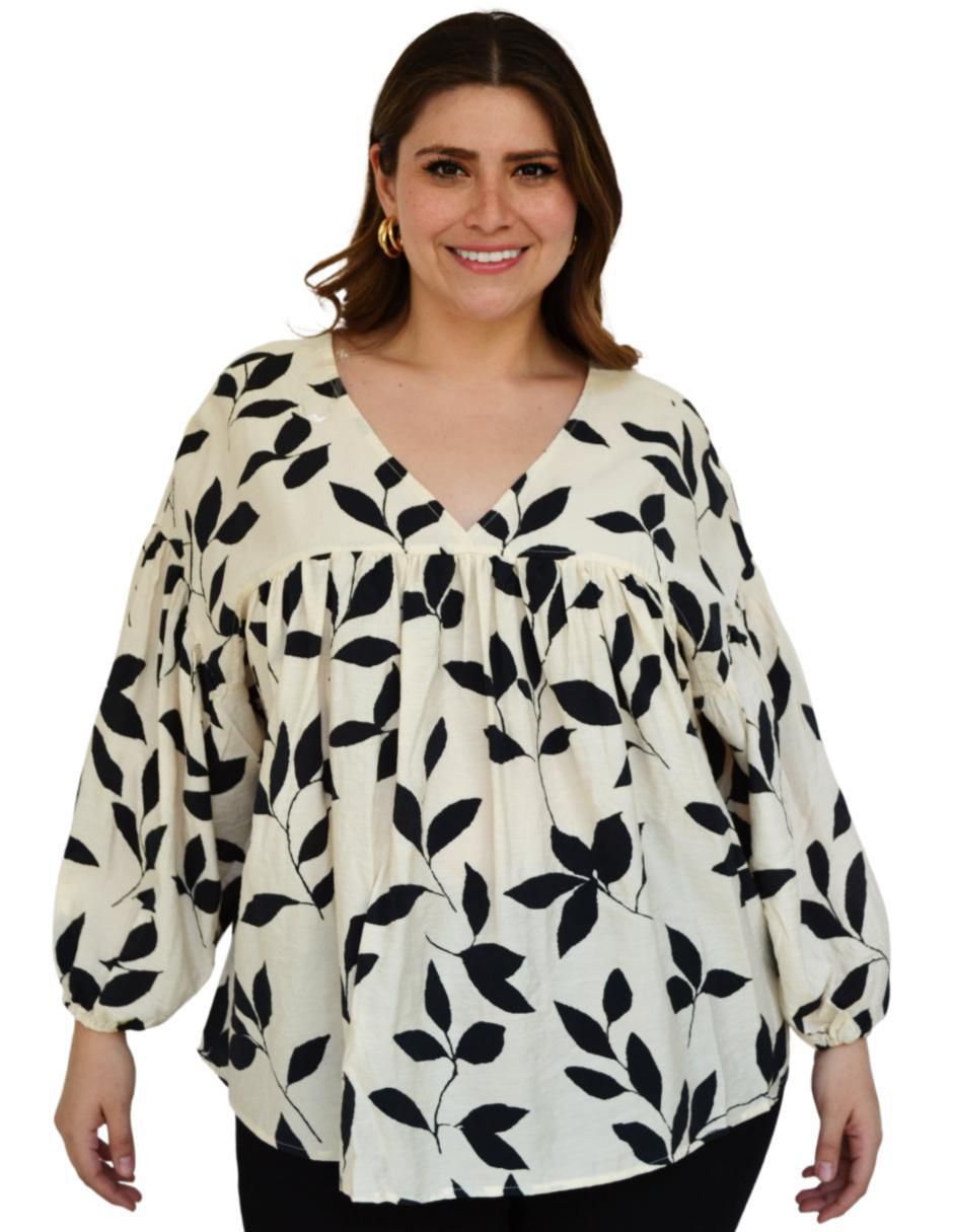 Blusa manga larga para mujer