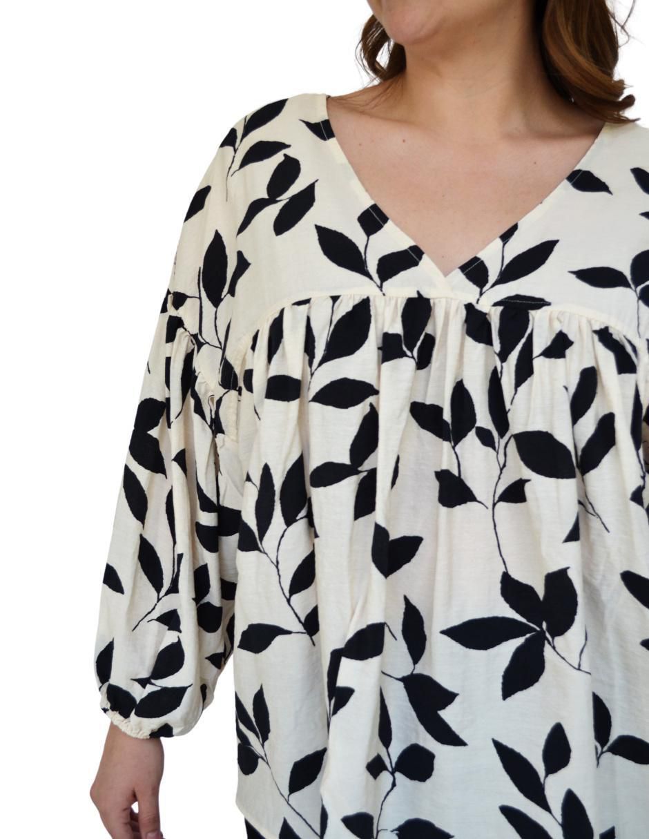 Blusa manga larga para mujer