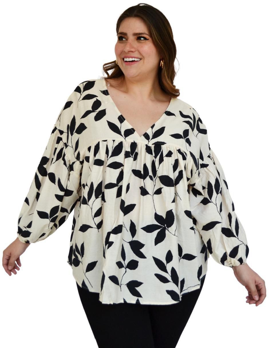 Blusa manga larga para mujer