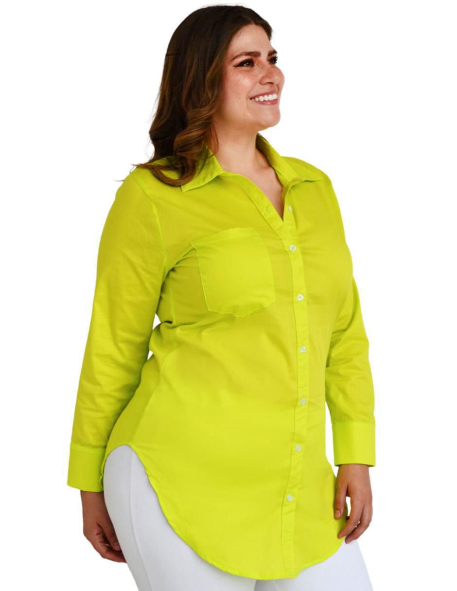 Blusa camisera manga larga para mujer 5