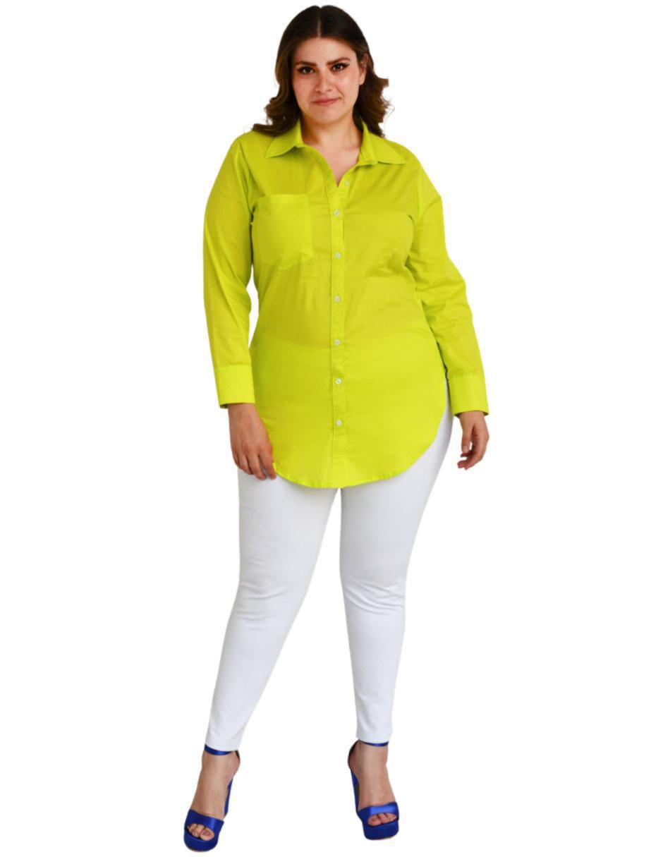 Blusa camisera manga larga para mujer 6