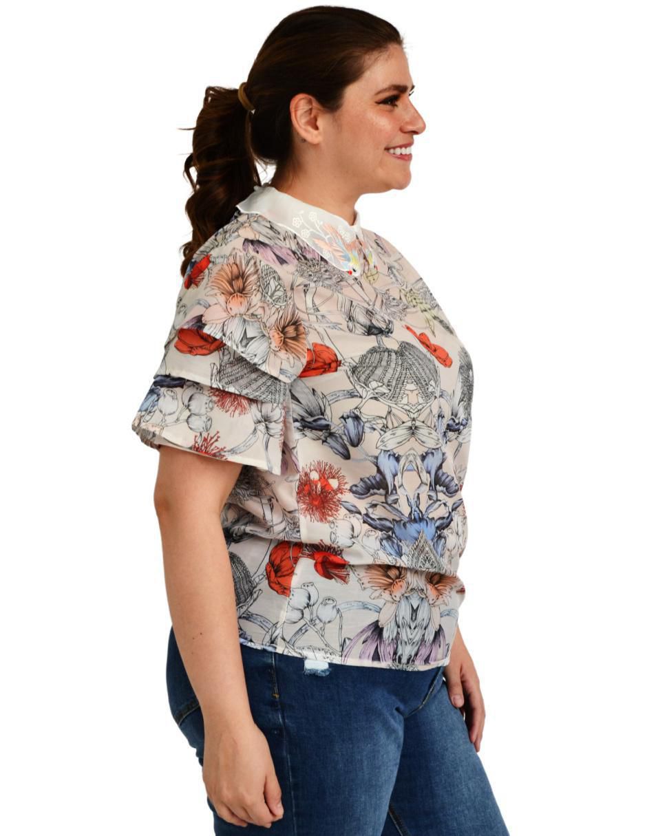 Blusa manga corta para mujer 5