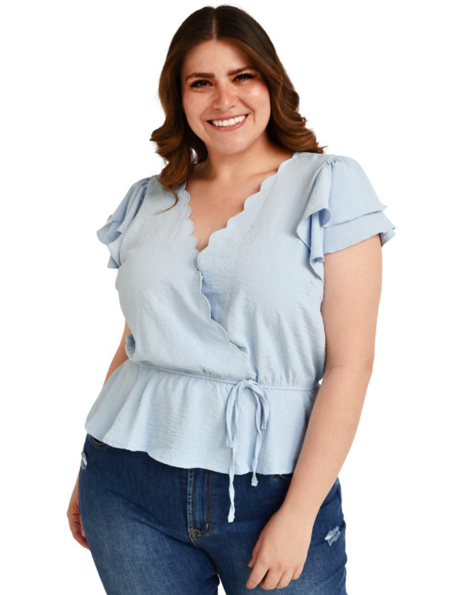 Blusa Bgl Petite manga corta para mujer