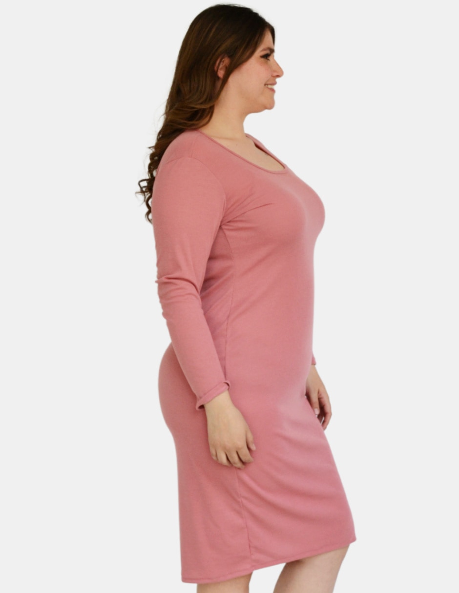 Vestido arriba rodilla casual para mujer 2