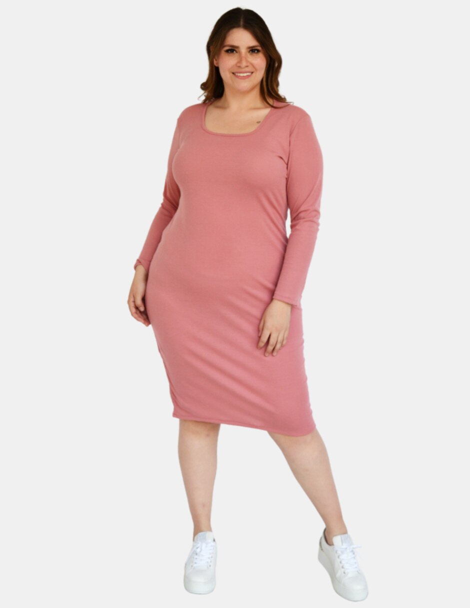 Vestido arriba rodilla casual para mujer 5