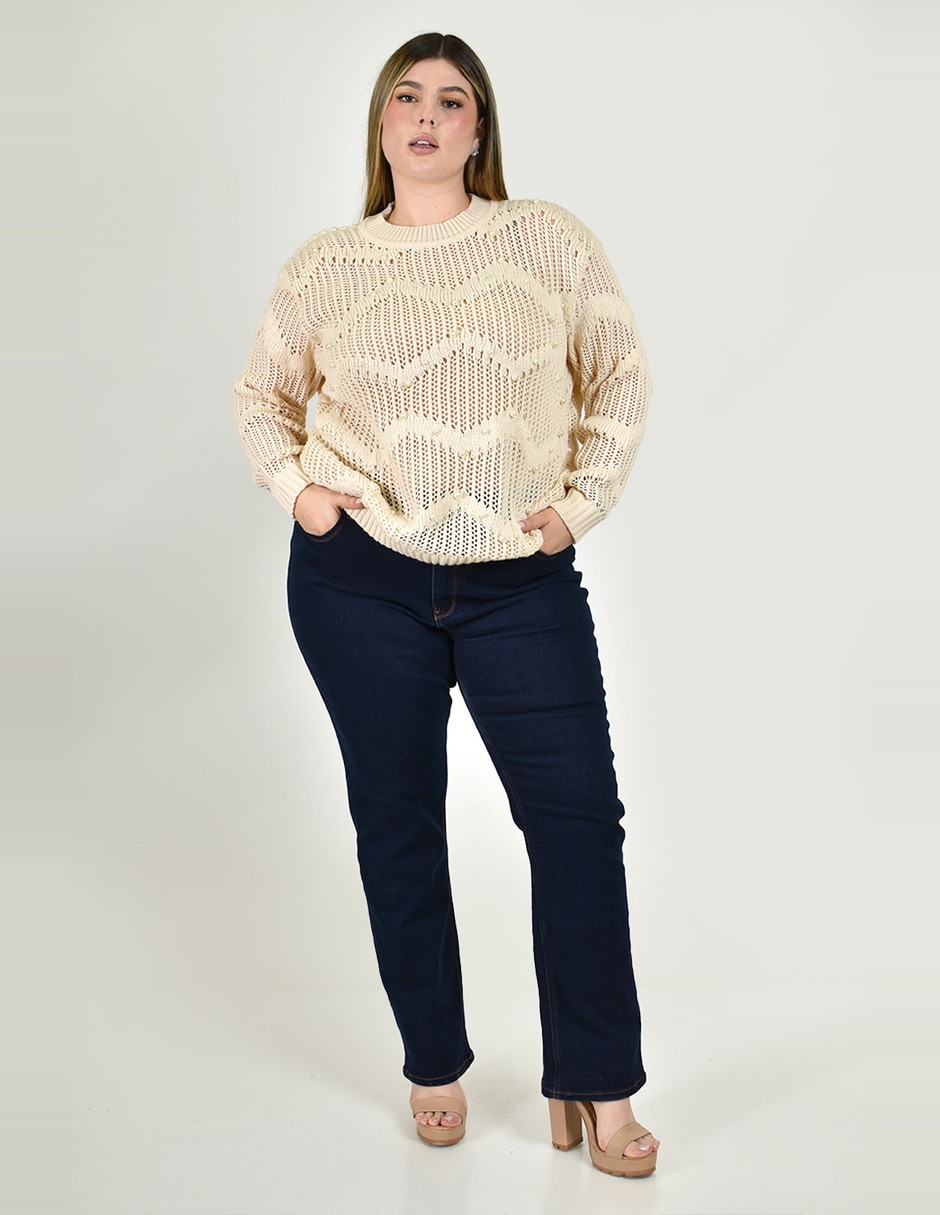 Suéter cuello redondo para mujer Suéter cuello redondo para mujer