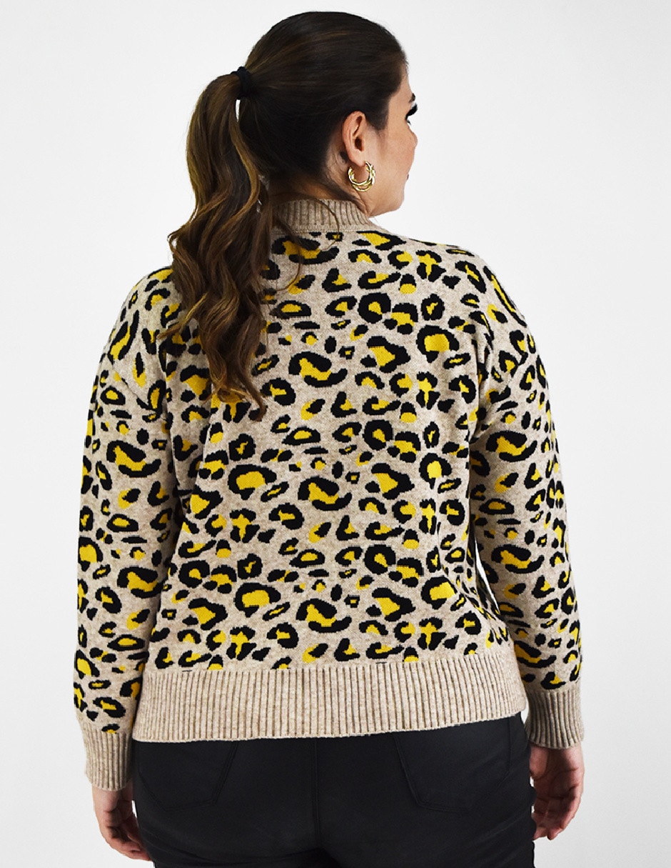 Suéter cuello redondo para mujer 4