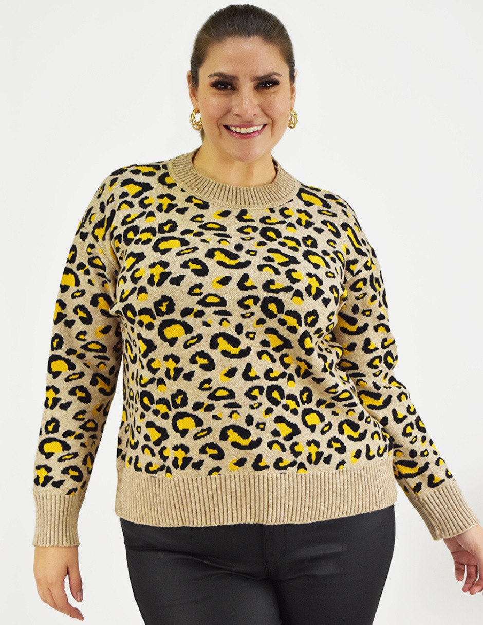 Suéter cuello redondo para mujer 2