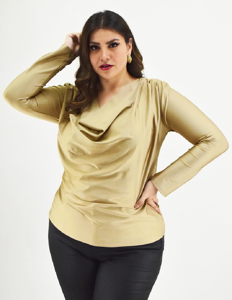Blusa manga larga para mujer