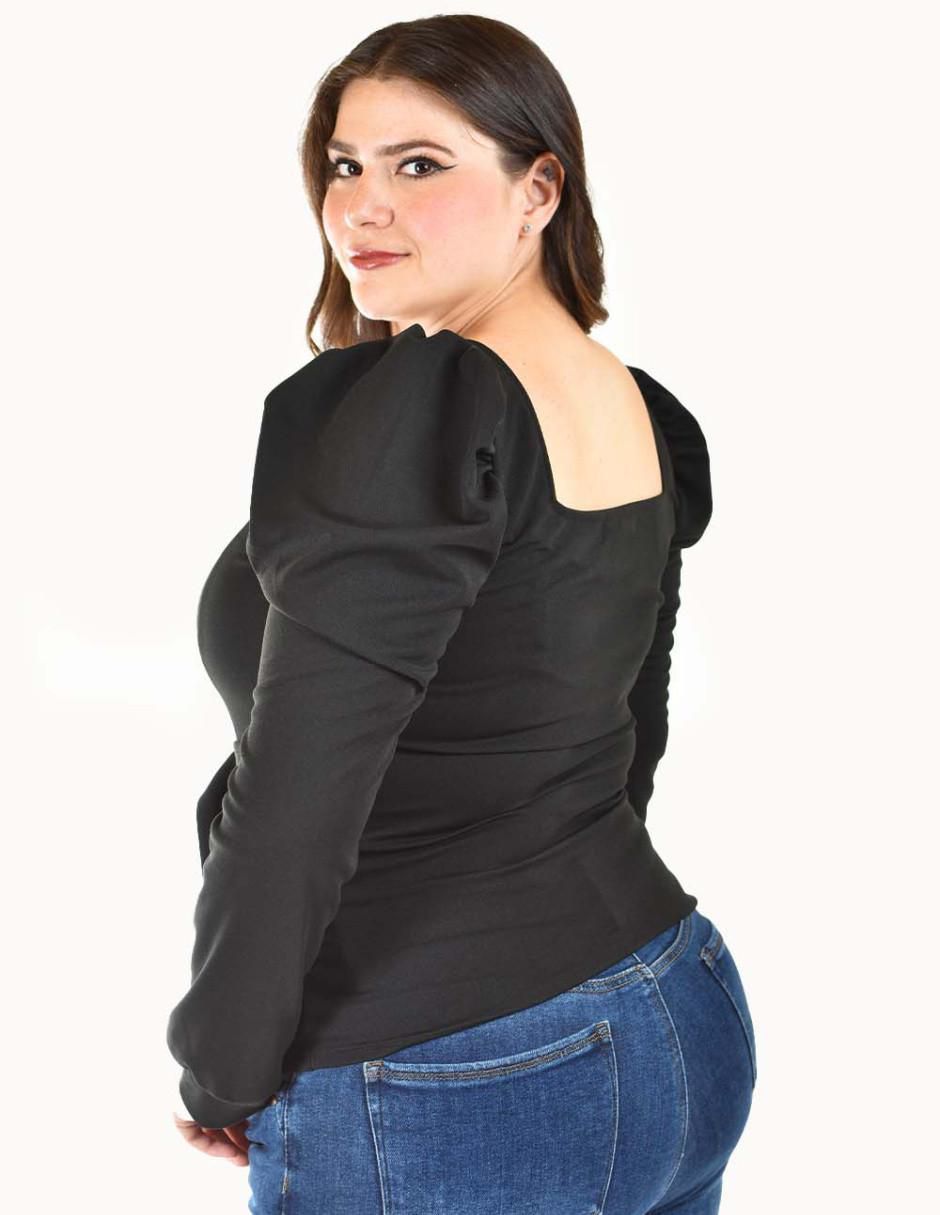 Blusa manga larga para mujer