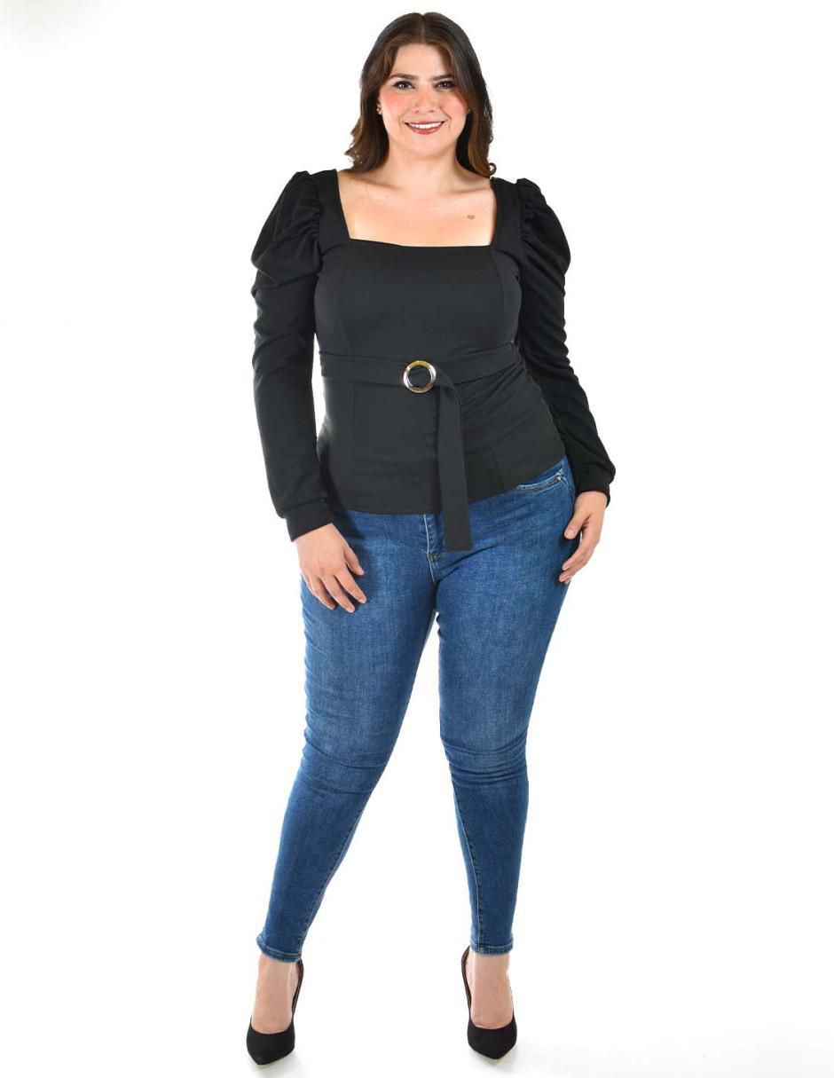 Blusa manga larga para mujer