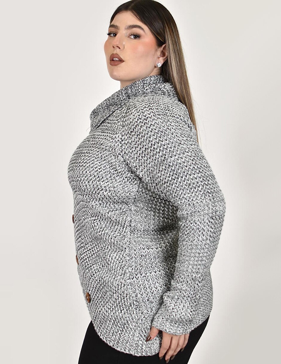 Suéter cuello redondo para mujer 2