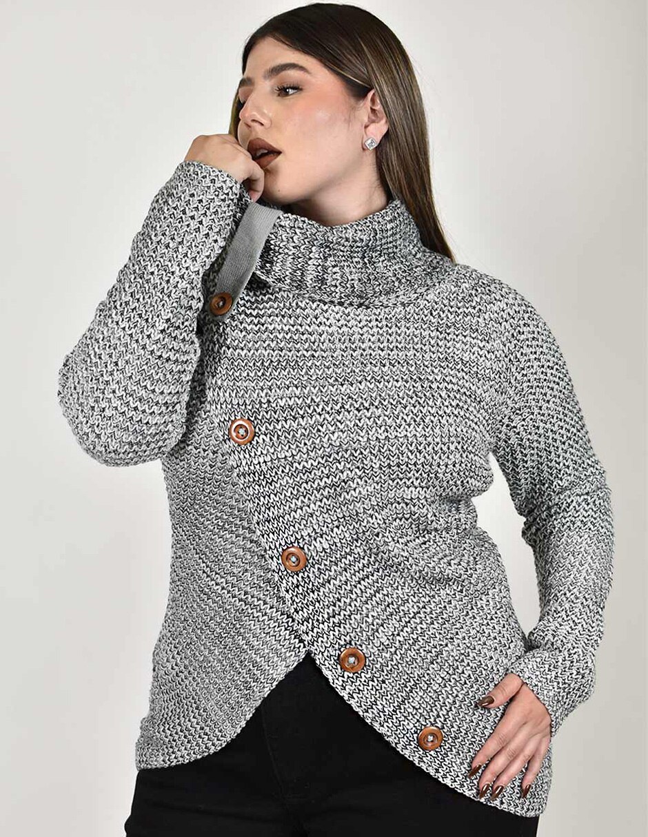 Suéter cuello redondo para mujer 4