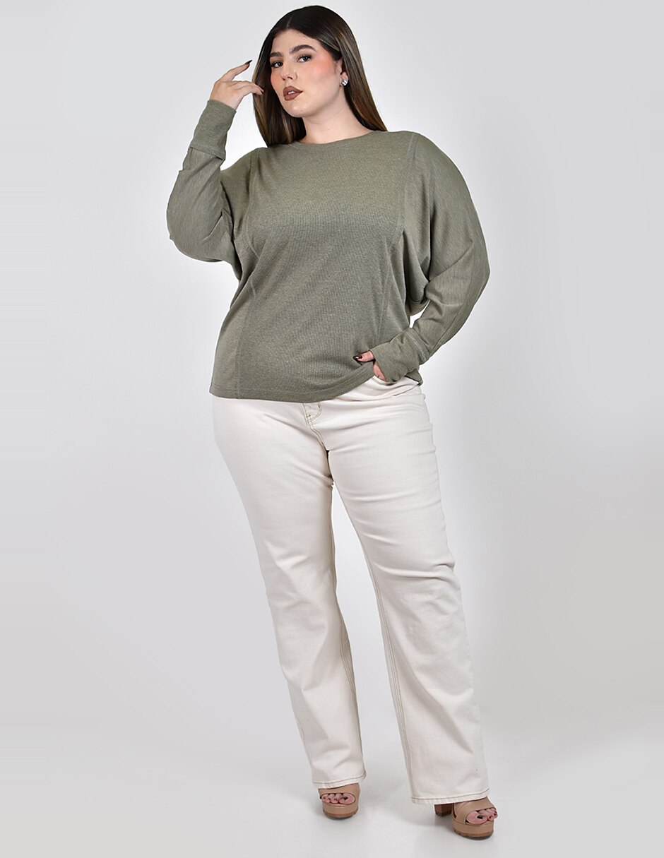 Blusa manga larga para mujer 5