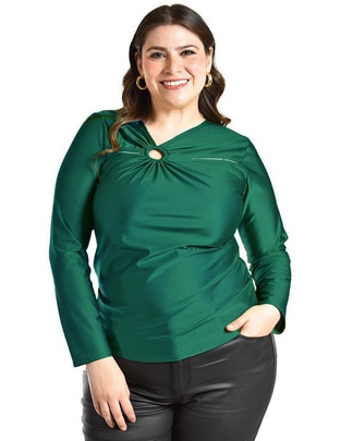 Blusa manga larga para mujer