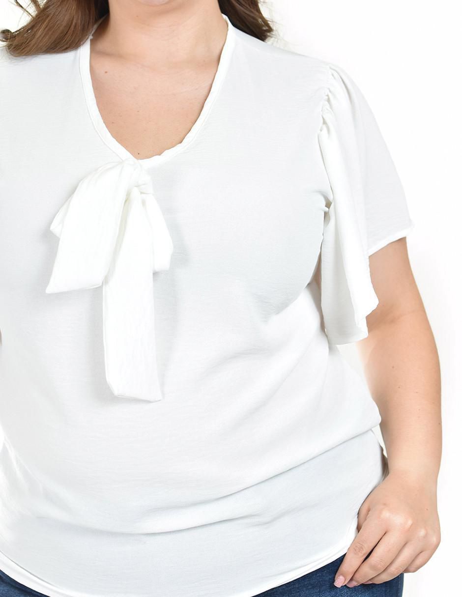 Blusa manga corta para mujer