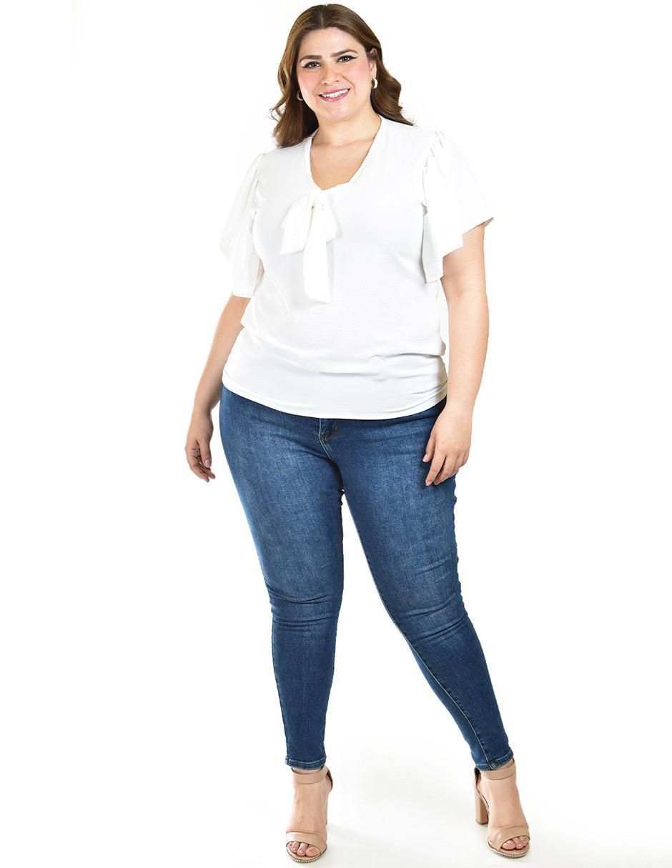 Blusa manga corta para mujer