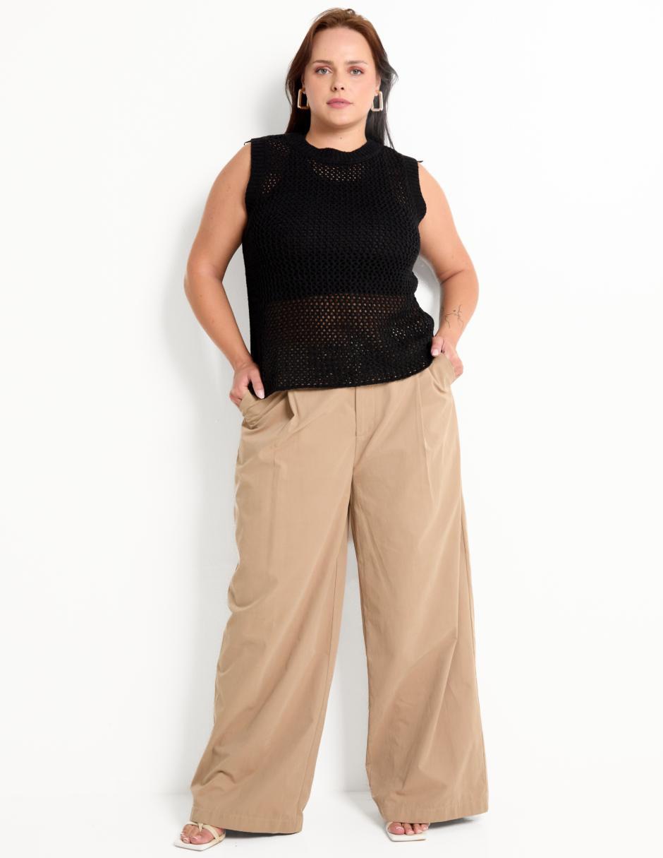 Pantalón relaxed amplio para mujer 3