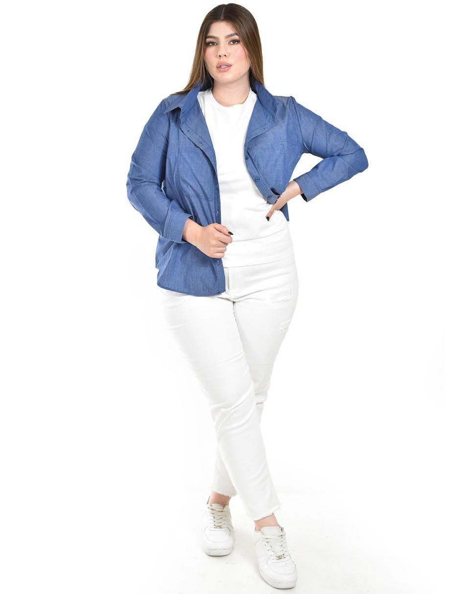 Blusa manga larga para mujer