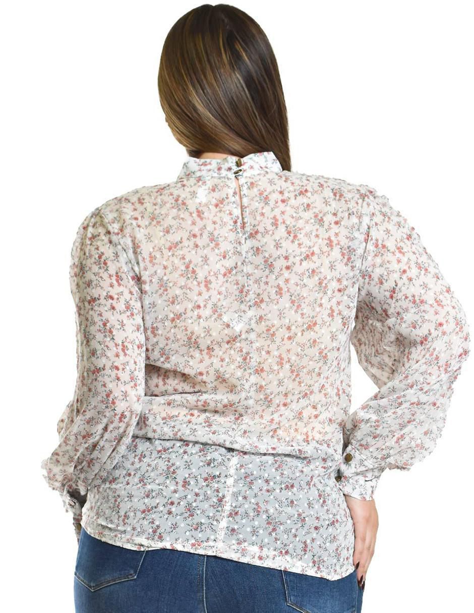 Blusa manga larga para mujer
