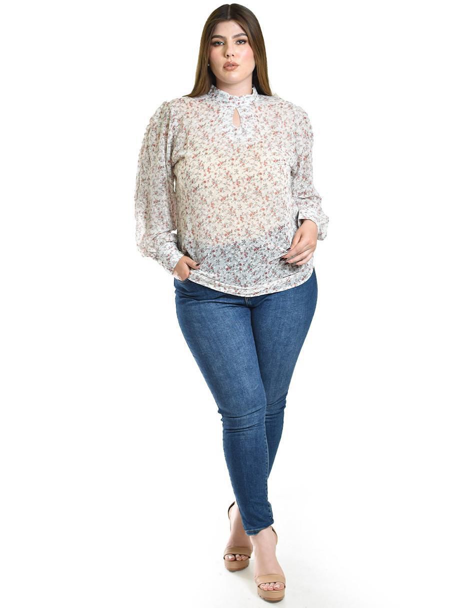 Blusa manga larga para mujer