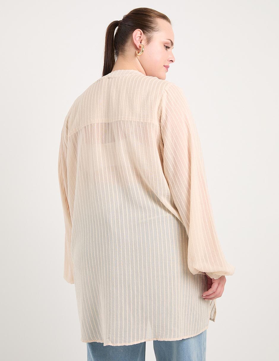 Blusa Morethanangels manga larga para mujer