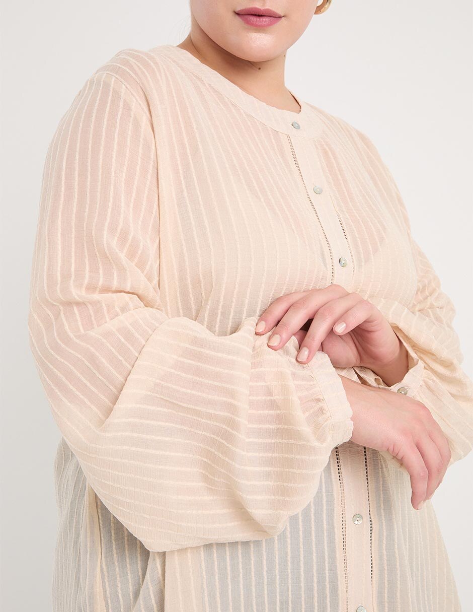 Blusa Morethanangels manga larga para mujer