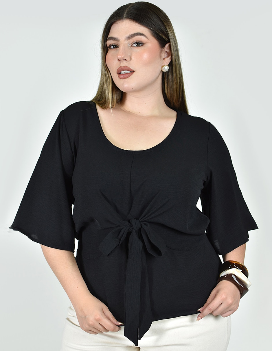 Blusa manga corta para mujer